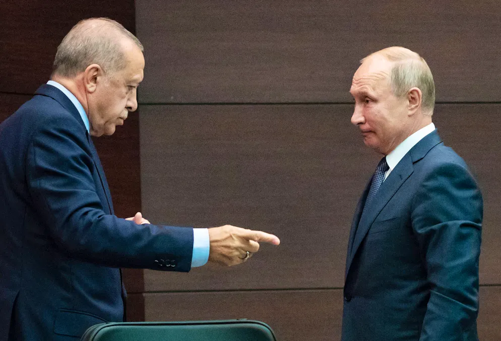 Auf Kollisionskurs? Der türkische Präsident Recep Tayyip Erdogan und sein russischer Amtskollege Wladimir Putin.