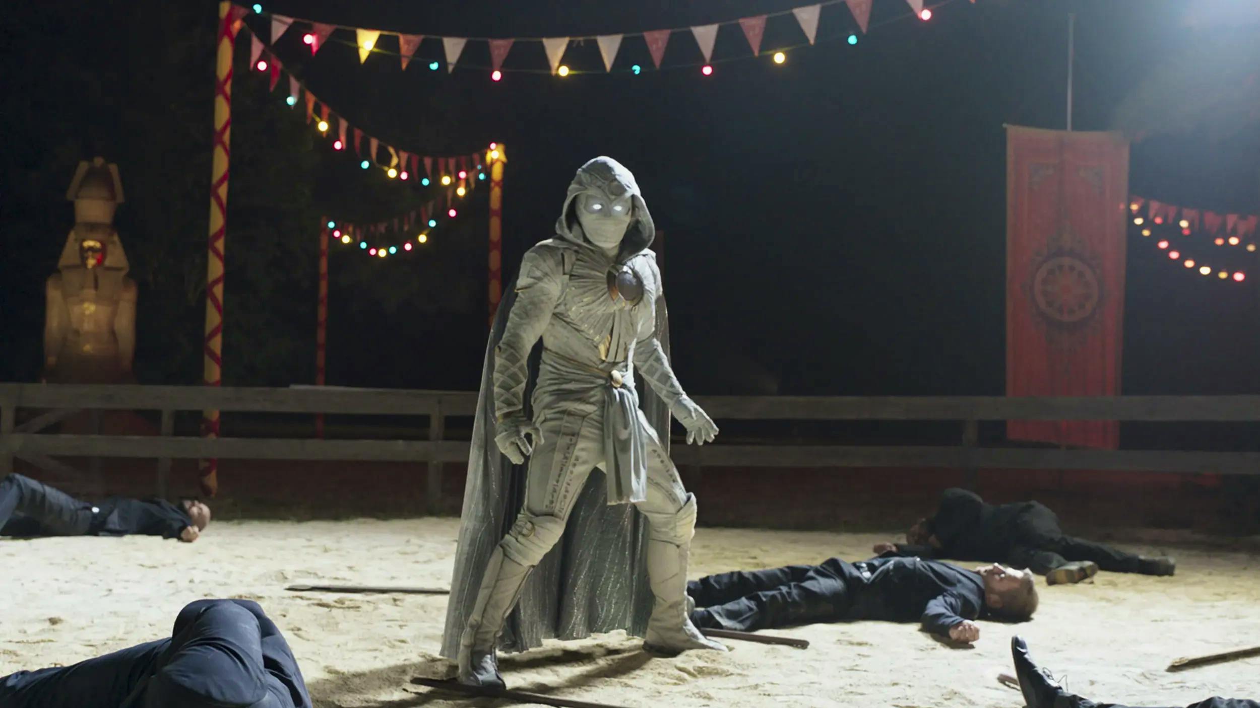 Oscar Isaac spielt «Moon Knight», einen Marvel-Helden, der bei Vollmond seine ganzen Kräfte erhält.