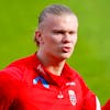 epa09852900 Norway's Erling Haaland attends his team's training session in Lillestrom, Norway, 27 March 2022. Norway will face Armenia in their International Friendly soccer match on 29 March 2022. EPA/Javad Parsa NORWAY OUT