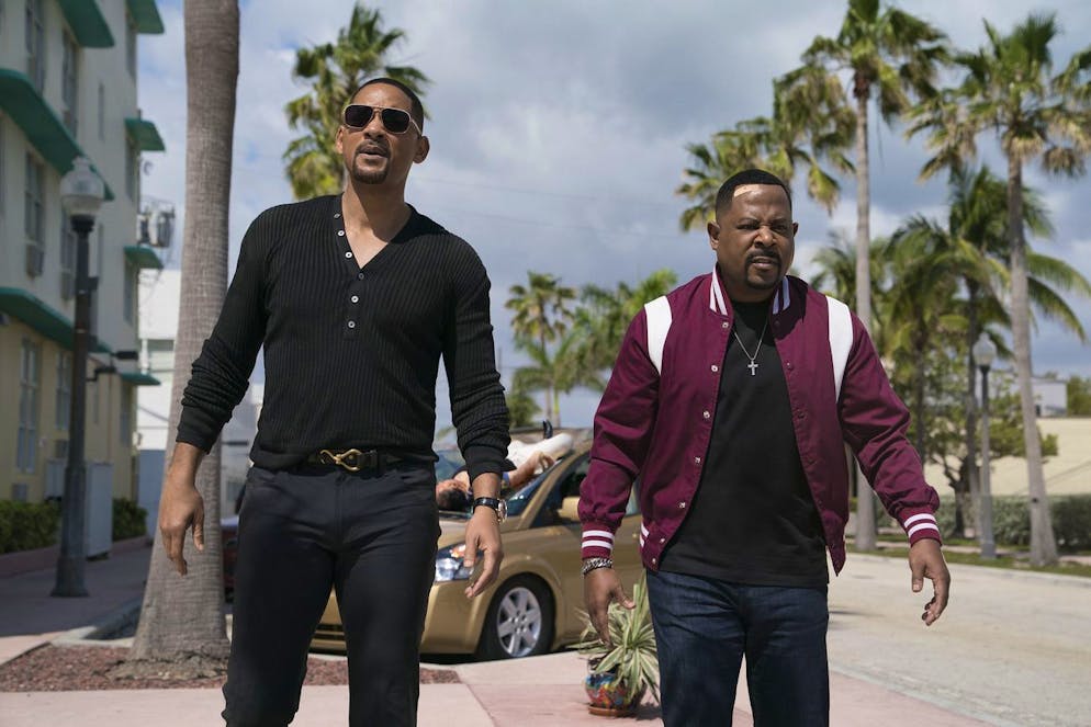 This image released by Sony Pictures shows Martin Lawrence, right, and Will Smith in a scene from 