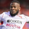 le defenseur valaisan Dimitri Cavare, lors de la rencontre du championnat de football de Super League entre le FC Sion et le FC Zuerich, FCZ ce dimanche, 20 fevrier 2022 au stade de Tourbillon a Sion. (KEYSTONE/Cyril Zingaro)