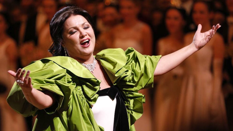 Anna Netrebko während ihrer Aufführung am Wiener Opernball 2019. 