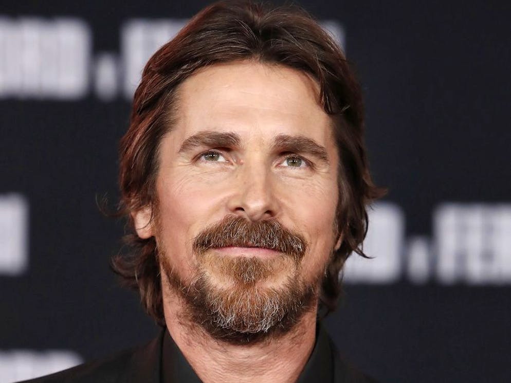 epa07973603 British actor Christian Bale poses on the red carpet prior to the premiere of the Ford v Ferrari movie at TLC Chinese Theater in Hollywood, California, USA, 04 November 2019. The movie is to be released in US theaters on 15 November 2019. EPA/NINA PROMMER
