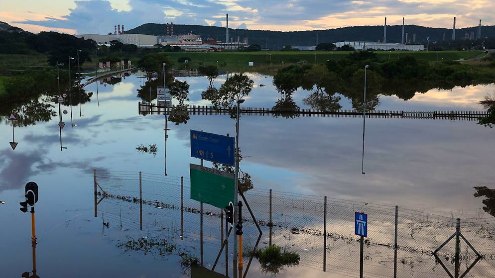 È calamità nazionale in Sudafrica a causa delle pesanti alluvioni.