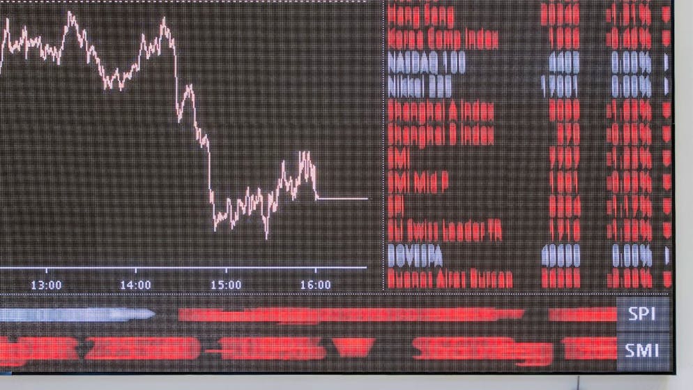 La Borsa svizzera "vede rosso" (foto d'archivio)