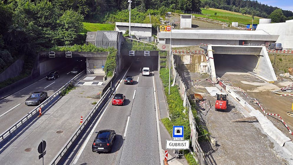 An accident involving four cars occurred in the Gubrist tunnel on Sunday evening.  The route could be used again around midnight.  (archive image)