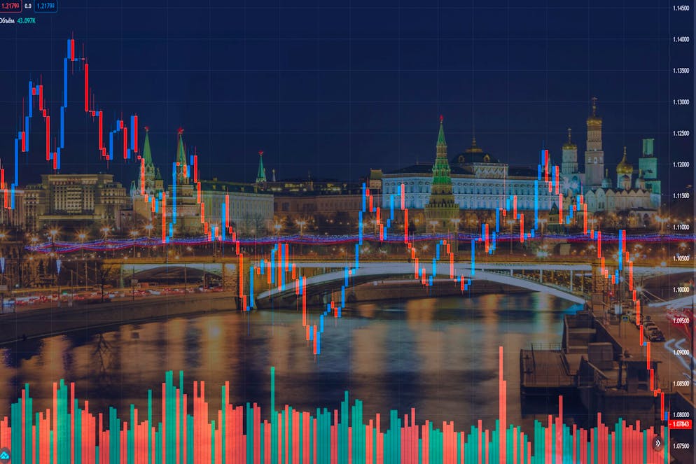 Picturesque views of the night Moscow. Moscow Kremlin and Moskva river.