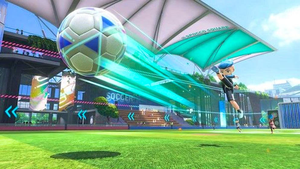 Das Fussball-Minispiel sieht cool aus, ist aber leider unnötig komplex und ziemlich langweilig.