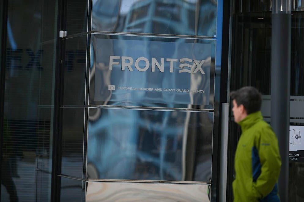 epa09917086 Frontex headquarters in Warsaw, Poland 29 April 2022. According to a press release by the EU Commission on 29 April 2022, Executive Director of the European Border and Coastguard Agency (Frontex), Fabrice Leggeri has resigned with immediate effect. Deputy Executive Director of Frontex, Aija Kalnaja will assume the lead of the agency with immediate effect, the statement added. EPA/Marcin Obara POLAND OUT