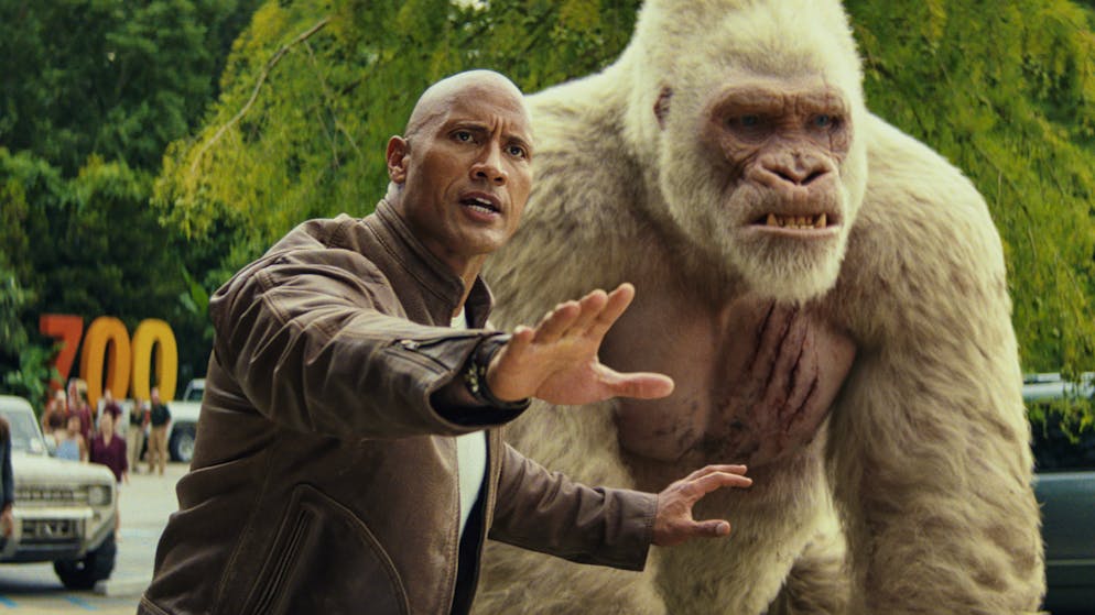 Dwayne Johnson wird 50. ... «Rampage» mit CGI-Menschenaffe ...
