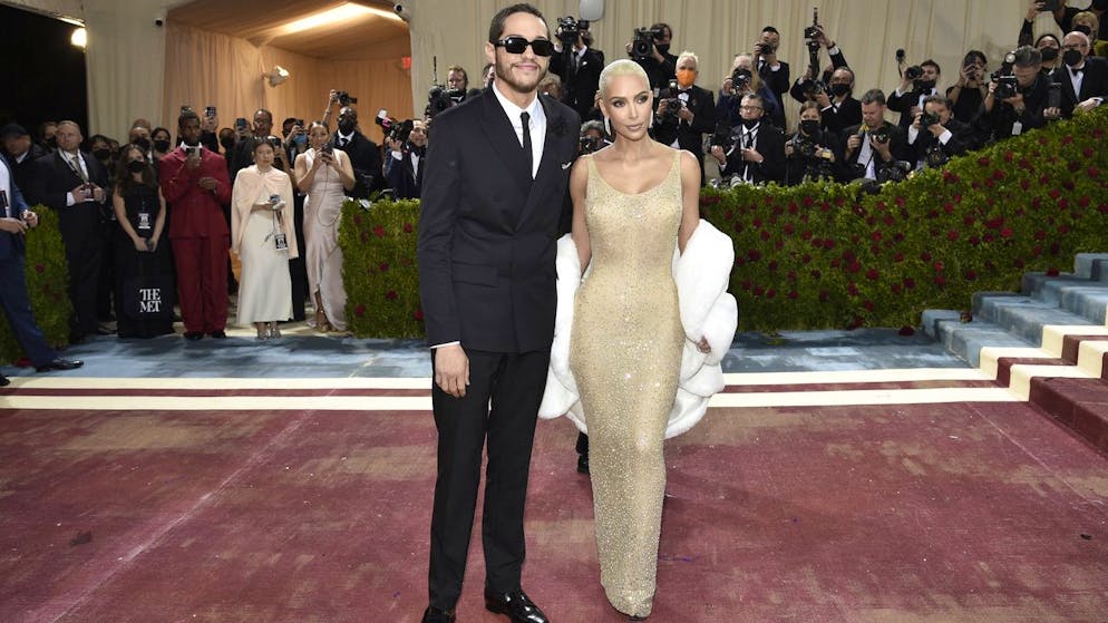 Met Gala New York. Kim Kardashian trägt Kleid von Marilyn Monroe