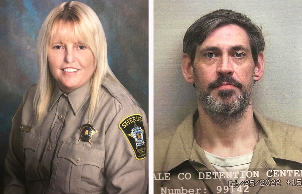 epa09922556 (COMPOSITE) - A handout composite image made available by the Lauderdale County Sheriff's Office on 02 May 2022 shows Lauderdale County Assistant Director of Corrections Vicky White (L) and inmate Casey Cole White (R), who are both missing after leaving the jail on 29 April 2022 in Florence, Alabama, USA. The US Marshals Service on 01 May added a 10,000 US dollar reward for information leading to the capture for the escaped inmate Casey Cole White and the location of the 'considered by law enforcement to be missing and endangered' corrections officer from Lauderdale County, also noting that the two Whites are not related. EPA/LAUDERDALE COUNTY SHERIFF'S OFFICE HANDOUT HANDOUT EDITORIAL USE ONLY/NO SALES