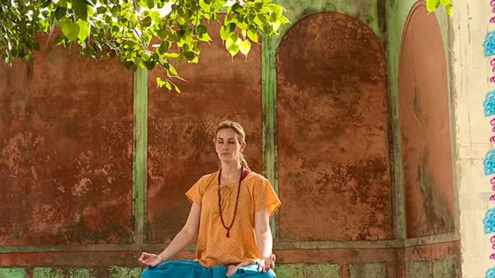 Das Schweigen während einem Meditationsretreat empfindet die Kolumnistin als den angenehmsten Teil. Unser Bild zeigt Schauspieler Julia Roberts im Film «Eat Pray Love».
