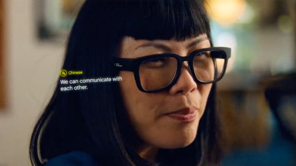 Eine neue Brille solle Sprache in Echtzeit erkennen und übersetzen.