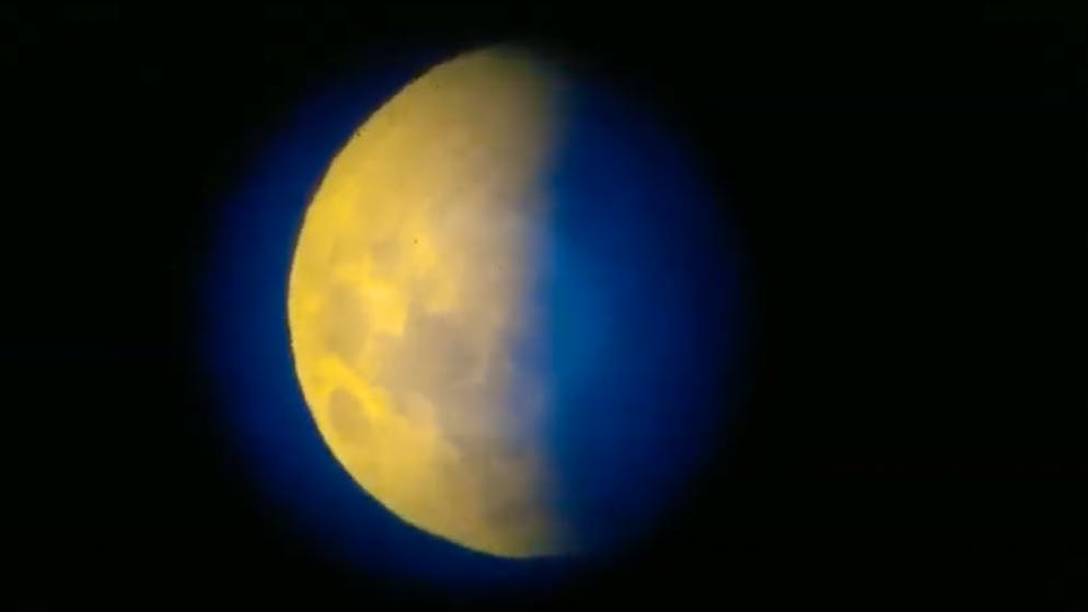 Spektakel am Himmel. Wie der Schatten über die Scheibe wanderte