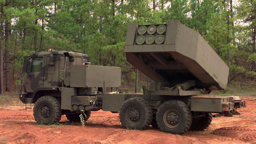 Mehrfach-Raketenwerfer vom Typ Himars in Fort Fort Bragg, US-Bundesstaat North Carolina (Archiv)
