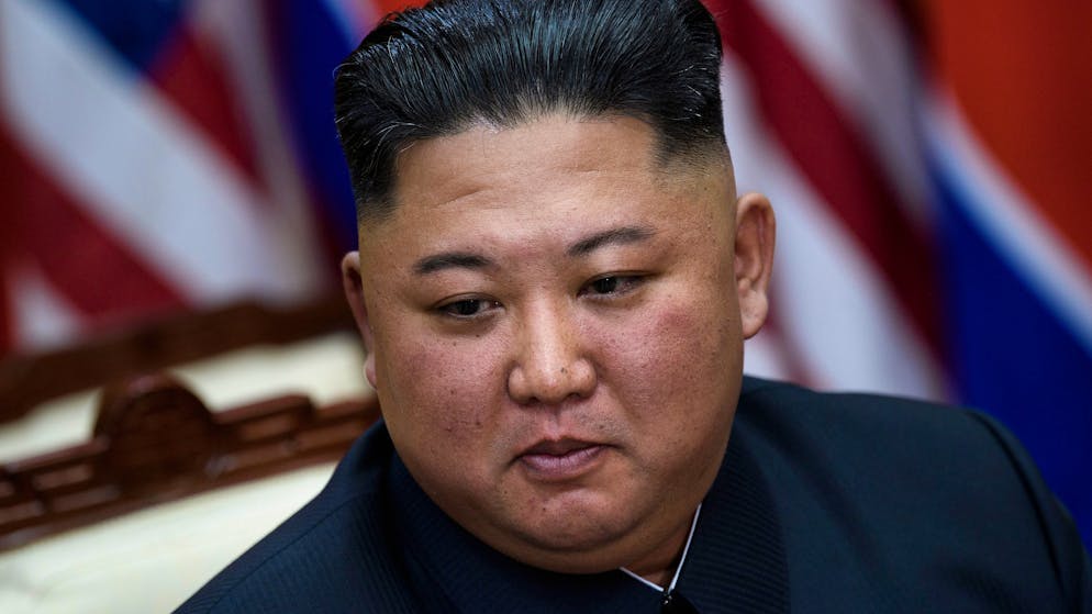 TOPSHOT - North Korea's leader Kim Jong Un before a meeting with US President Donald Trump on the south side of the Military Demarcation Line that divides North and South Korea, in the Joint Security Area (JSA) of Panmunjom in the Demilitarized zone (DMZ) on June 30, 2019. (Photo by Brendan Smialowski / AFP) (Photo credit should read BRENDAN SMIALOWSKI/AFP via Getty Images)