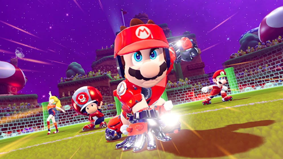 Voller Körpereinsatz: Im Kampf um den Sieg ist bei «Mario Strikers» (fast) alles erlaubt.