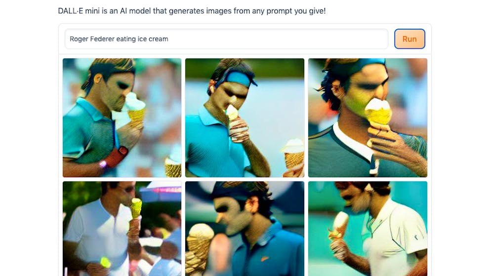 Mal-Roboter versucht sich an Federer. Okay, Roger that!