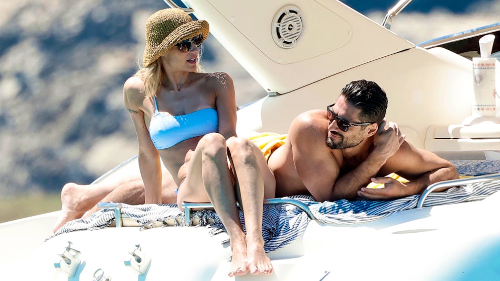 Schnappschüsse aus den Liebesferien. Michelle Hunziker versteckt ihren Arzt nicht mehr