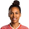 Portrait von Coumba Louisa Sow, Spielerin der Schweizer Fussballnationalmannschaft der Frauen, fotografiert am 5. April 2022 in Zuerich. (KEYSTONE/SFV/Severin Bigler)
