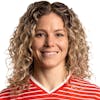 Portrait von Luana Buehler, Spielerin der Schweizer Fussballnationalmannschaft der Frauen, fotografiert am 5. April 2022 in Zuerich. (KEYSTONE/SFV/Severin Bigler)