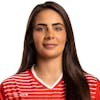 Portrait von Meriame Terchoun, Spielerin der Schweizer Fussballnationalmannschaft der Frauen, fotografiert am 5. April 2022 in Zuerich. (KEYSTONE/SFV/Severin Bigler)