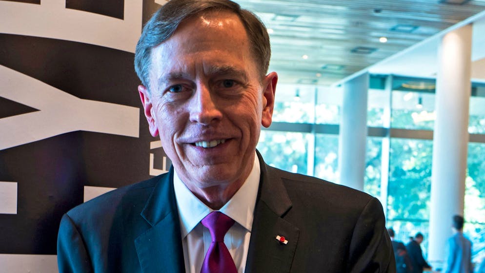 epa06485905 Retired United States general David Petraeus poses for a portrait before the logo for the CyberTech 2018 conference in Tel Aviv, Israel, 30 January 2018 after addressing the conference in a discussion on cyber security in the military. Petraeus served over 37 years in the US military including six consecutive commands, five of which were in combat. He served as director of the CIA and was involved in the war on terrorism. The CyberTech conference deals mainly with cyber security in the hi-tech industry and is one of the largest in the world. This year's event draws 78 countries taking part with some 170 speakers, including 90 start-ups and over 15,000 participants. EPA/JIM HOLLANDER