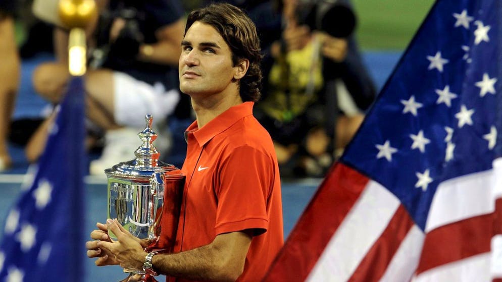 Bildergalerie 103 Titel Roger Federer. 8. September 2008: Am US Open schlägt Roger Federer zurück und gewinnt nach dem Finalsieg über Murray (6:2, 7:5, 6:2) seinen 5. US-Open-Titel und den 13. Grand-Slam-Titel.