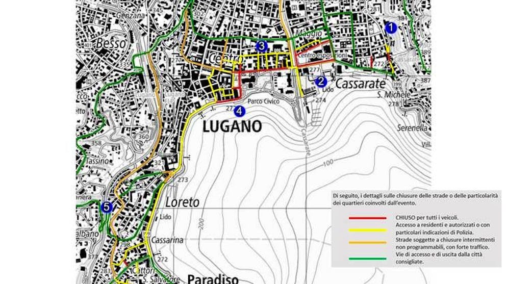 Le strade problematiche a Lugano