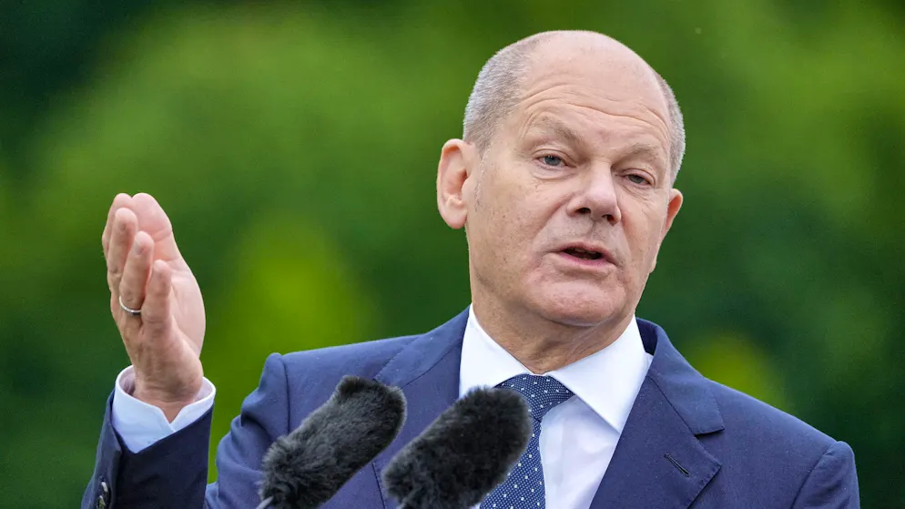 Der deutsche Bundeskanzler Olaf Scholz wird nicht in Lugano erscheinen. (Archiv)