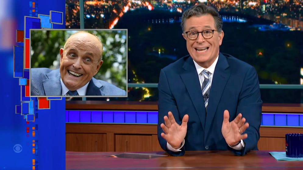 Late Night USA. Wie Rudy Giuliani aus einem Klaps einen Elefanten macht