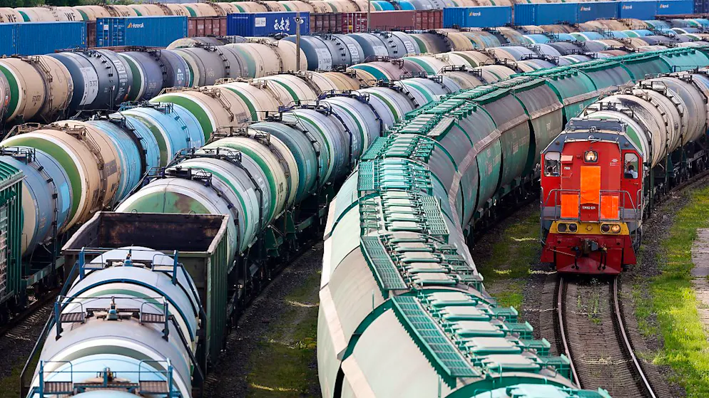 ARCHIV - Der Güterbahnhof in Kaliningrad. Foto: Uncredited/AP/dpa