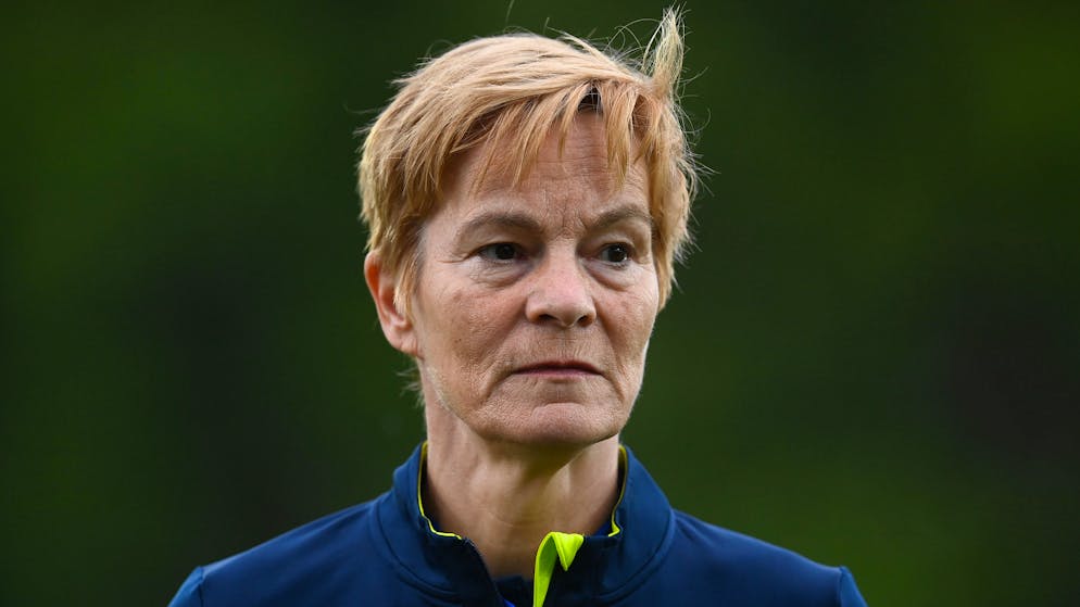 Gori , Georgia - 27 June 2022; Republic of Ireland manager Vera Pauw before the FIFA Women's World Cup 2023 Qualifier match between Georgia and Republic of Ireland at Tengiz Burjanadze Stadium in Gori, Georgia. (Photo By Stephen McCarthy/Sportsfile via Getty Images)