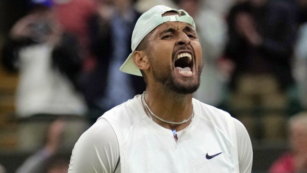 Toute la hargne de Nick Kyrgios, tombeur en quatre sets de Stefanos Tsitsipas samedi