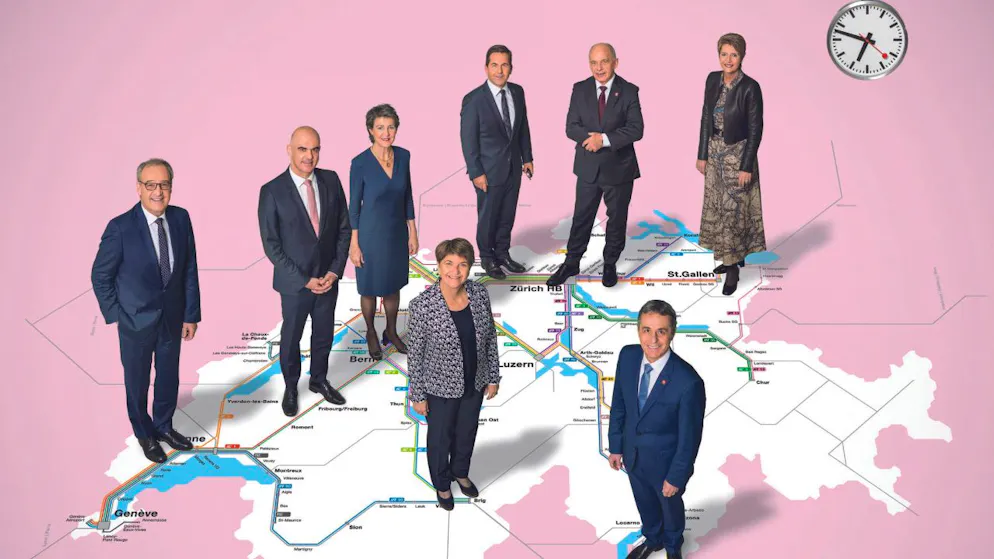 Das offizielle Bundesratsfoto 2022 mit den Bundesräten und Bundesrätinnen sowie dem Bundeskanzler: Zum 1. August werden sie landauf und landab Reden halten. (Archivbild)