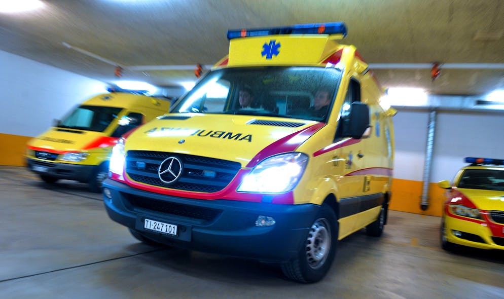 Sul posto sono intervenuti i soccorritori del Servizio autoambulanza del Mendrisiotto (SAM) (immagine illustrativa).