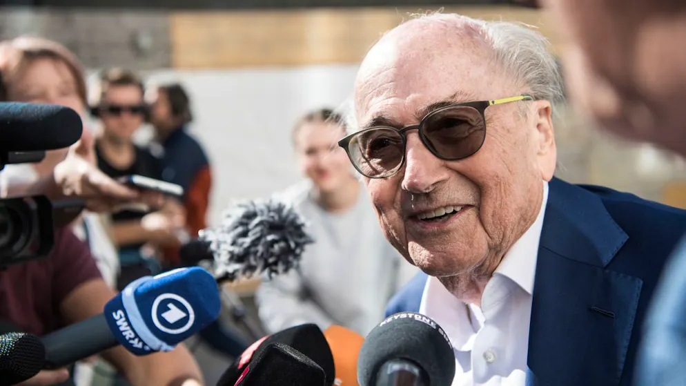Hat gut lachen: Die früheren Präsidenten der Fifa und Uefa, Joseph Blatter (auf dem Bild) und Michel Platini sind freigesprochen.