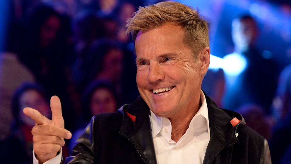 COLOGNE, GERMANY - DECEMBER 17:  Dieter Bohlen reacts during the finals of the tv show 'Das Supertalent' at MMC studios on December 17, 2016 in Cologne, Germany.  (Photo by Sascha Steinbach/Getty Images)