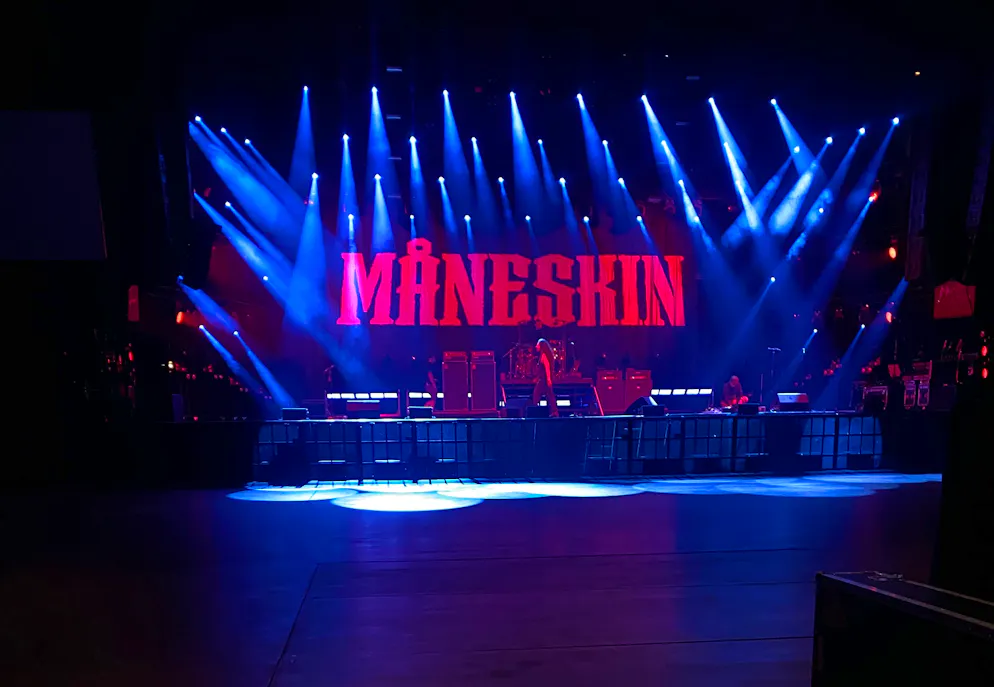 Das Auditorium Stravinski kurz vor dem Soundcheck von Maneskind.