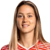 Portrait von Viola Calligaris, Spielerin der Schweizer Fussballnationalmannschaft der Frauen, fotografiert am 5. April 2022 in Zuerich. (KEYSTONE/SFV/Severin Bigler)