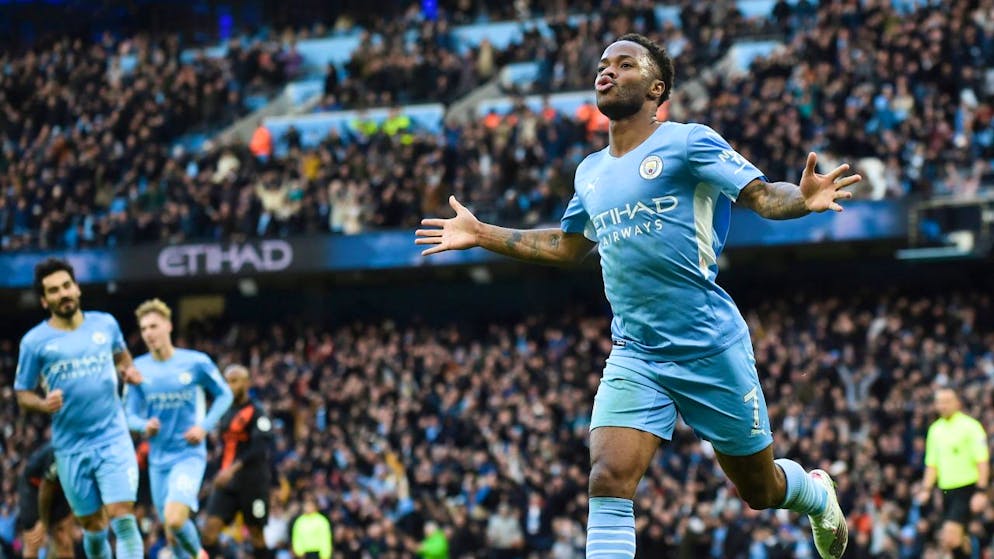Raheem Sterling wurde mit Manchester City vier Mal englischer Meister