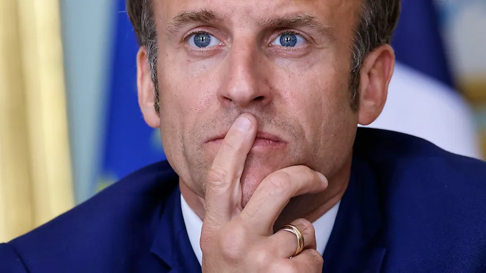 Kündigt einen nationalen Energiesparplan an: Emmanuel Macron, Präsident von Frankreich.