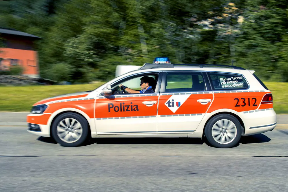 Ein Polizeiauto der Kantonspolizei Tessin. (Symbolbild)
