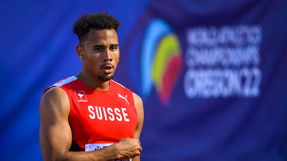 Ein enttäuschter Jason Joseph verlässt das WM-Stadion in Eugene.
