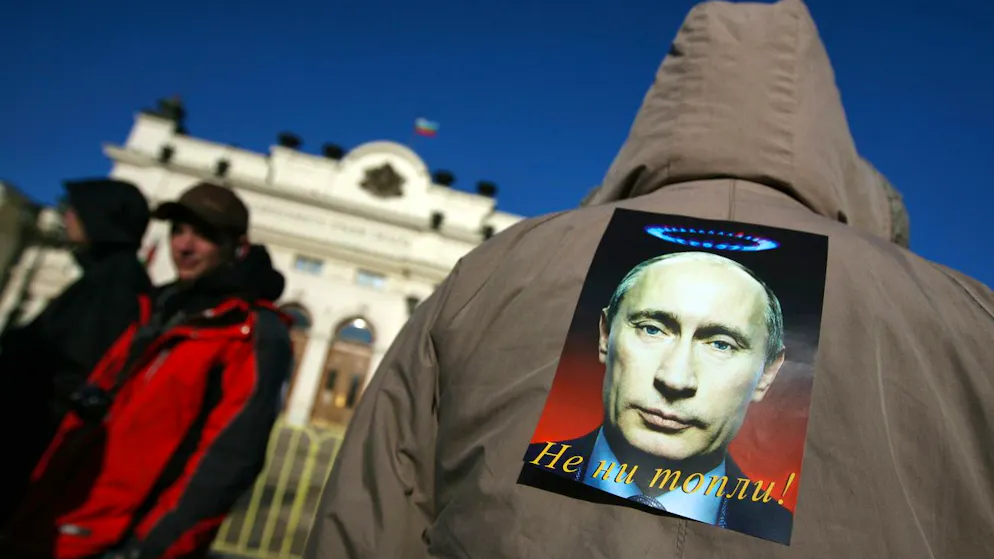 Putins Propaganda verfängt in Bulgarien. Bereits 2009 protestierten Bulgaren aufgrund der Gaskrise vor dem Parlament in Sofia.