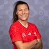 PFAFFIKON, SWITZERLAND - JUNE 17: Ramona Bachmann of Switzerland poses for a portrait during the official UEFA Women's EURO 2022 portrait session on June 17, 2022 in Rheda-Wiedenbruck, Germany. (Photo by Joosep Martinson - UEFA/UEFA via Getty Images)