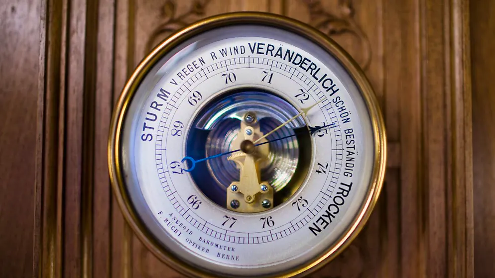 Der Solothurner Wirtschaftsbarometer zeigt noch schönes Wetter an - aber mit mehr Wolken als auch schon. (Archivbild)