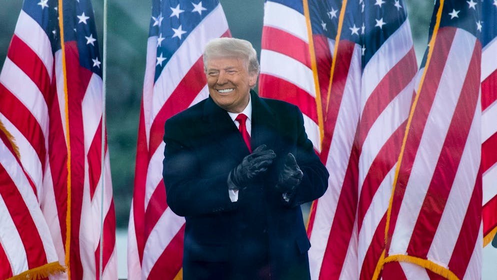 Donald Trump am 6. Januar 2021 in Washington: «Das sind Dinge, die Politiker nun einmal sagen.»