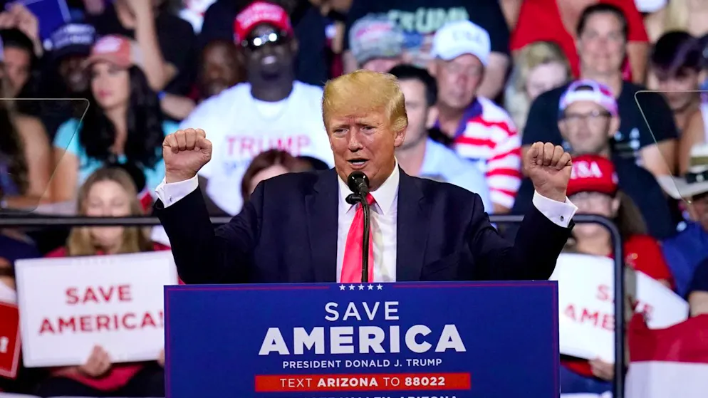 Donald Trump in Prescott, Arizona: «Vielleicht müssen wir es noch einmal tun.» 